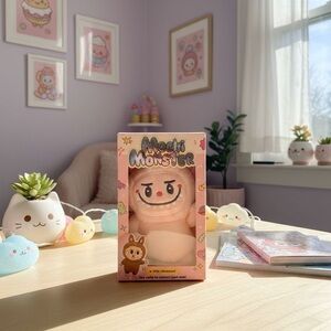 Mochi Monster Plush in Peach Pink key chain